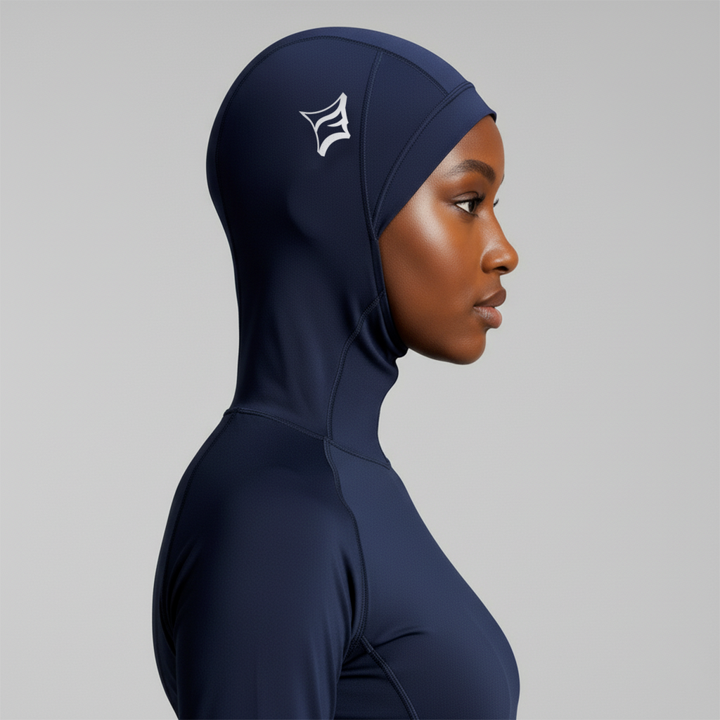 Hijab Motion – Ultra-Léger & Respirant, Bleu